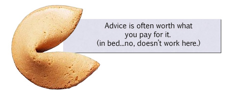 I'll let you decide the value of my self publishing learnings. With a fortune cookie, at least you get the cookie. 